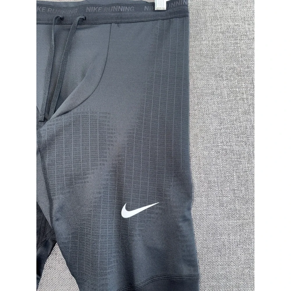 Nike Running Dri-FIT ADV Men Black Tight Fit Leggings DD4894-010 Small